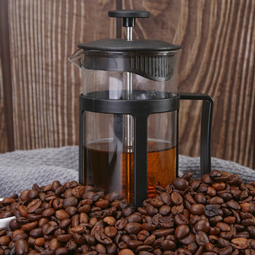 Prensa Francesa Cafetera 600 Ml Filtro Vidrio Café - Cukin Negro