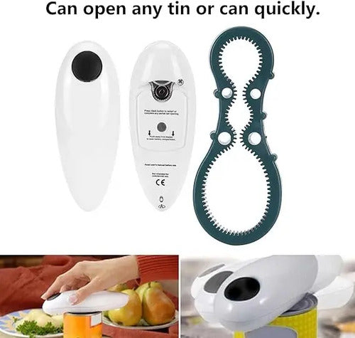 Abrelatas Electrico Abridor De Latas + Abre Botellas Norplat