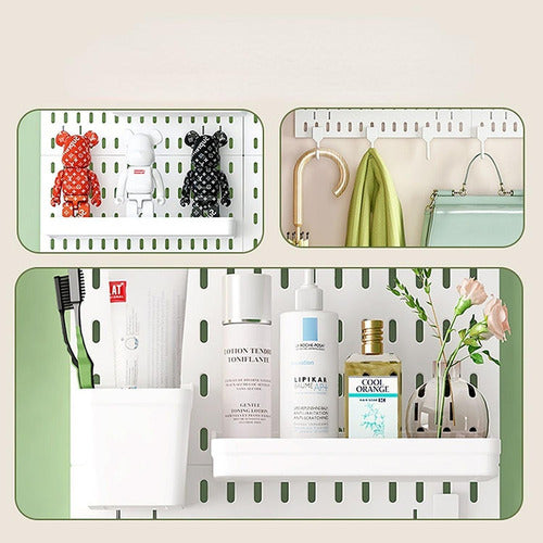 Organizador De Escritorio Pegado A La Pared - Norplat Blanco