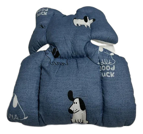 Cojín Cubre Coche Bebé Protector Asiento Colchón - Norplat Azul