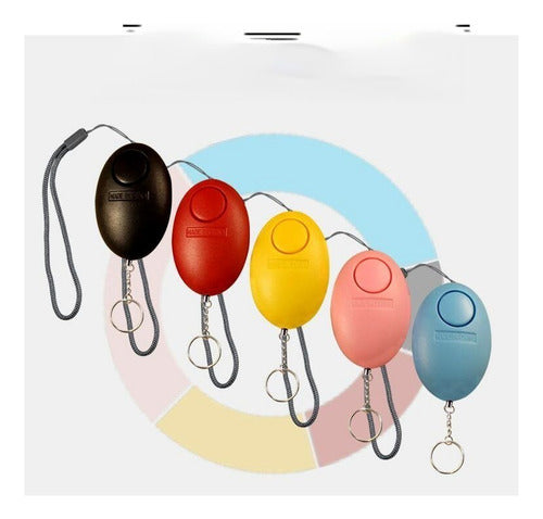 Norplat Pack 5 Alarmas Personales Llavero Defensa Personal Multicolor