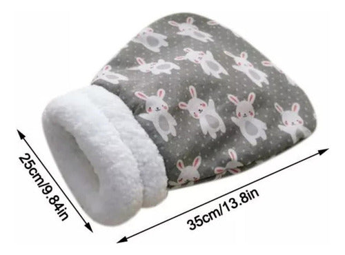 Saco De Dormir Para Gatos Cama Tipo Cueva De 35x25cm Norplat Gris - Conejos Conejos