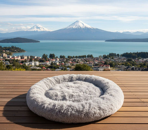 Cama Antiestres 110cm Norplat Perro Dona Colchon Grande Xxl Gris Claro Dona Antiestrés