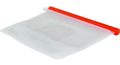 Bolsas De Silicona Reutilizable Con Cierre De 1000ml - Cukin Rojo