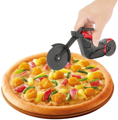 Cortador Pizza Motocicleta Chopper Creativo Vintage - Cukin