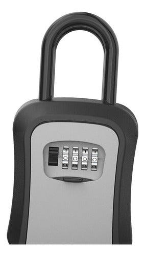 Caja Guarda Llave Con Clave Seguridad Colgante Muro Norplat Gris