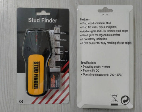 Detector Vigas De Madera, Metal, Cables Electricos - Norplat Naranja