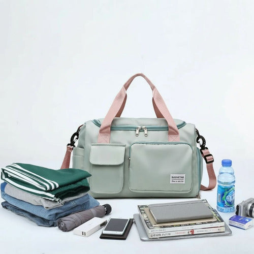 Bolso De Viaje Gran Capacidad Para Hombres Mujeres - Norplat Verde Lisa
