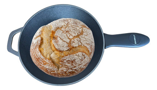 Dutch Oven Norplat Ø26cm 2 Sartenes Hierro Fundido + 2 Grip Negro Mate
