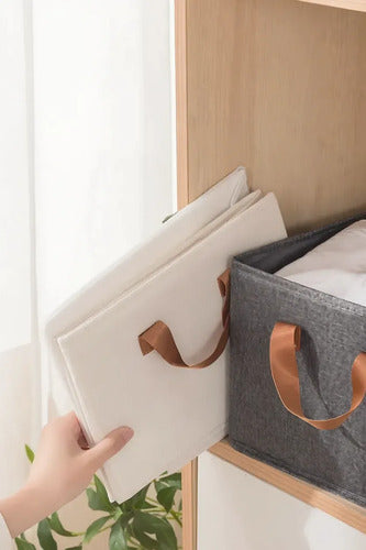 6 Cajas Organizadoras Tela Plegables Closet Ropa - Norplat Lisa