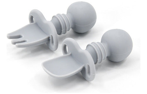 Cubiertos Para Bebe Silicona Aprendizaje 8.5cm - Norplat