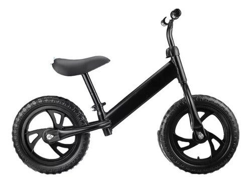 Bicicleta Equilibrio Sin Pedales Niños Principiantes Norplat Negro Negro