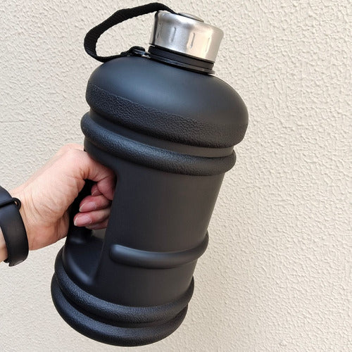 Botella De Agua 2.2 Litros Deportiva Gran Capacidad Norplat Negro
