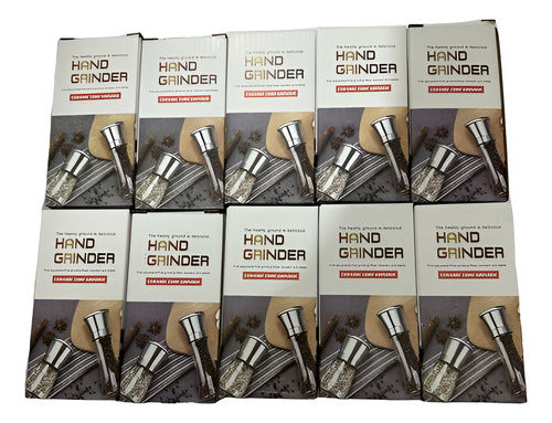 10 Saleros Y Pimenteros Molinillos P/ Sal Especies - Norplat Negro Rojo Naranja Amarillo Blanco