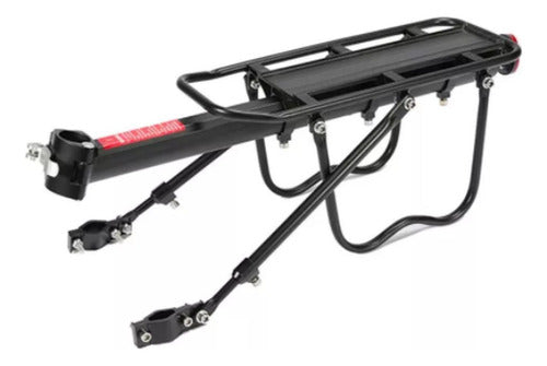 Parrilla Bicicleta Con O Sin Disco Porta Alforjas - Norplat Negro