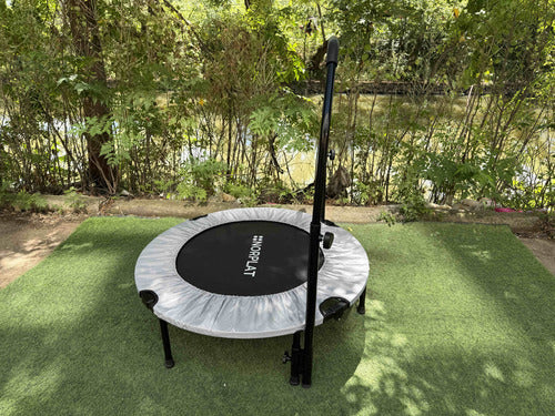 Trampolín Fitness Norplat Plegable 100cm 1m Cama Elastica Plateado
