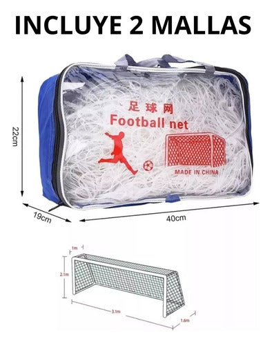 Red Baby Futbol Trenzado 24 Hilos Malla Alta Calidad Norplat