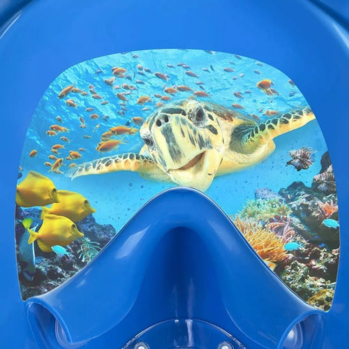 Mascara De Snorkel Buceo Fullface Completa C/ Soporte Camara