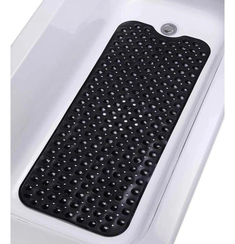 Goma Antideslizante Tina Ducha Bañera Cepillo 39×100 Norplat Negro