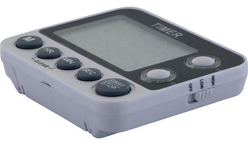 Temporizador De Cocina Doble Imantado - Timer - Cukin Blanco