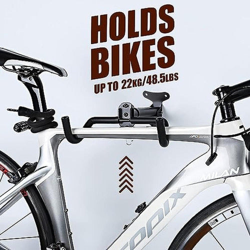 Porta Bicicletas Para Muralla Colgador De Bicicleta Norplat Negro