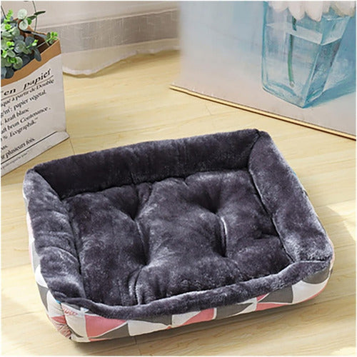 Cama Mascota Ultrasuave Gato Perro L Hasta 15kg - Wuf Gris 05