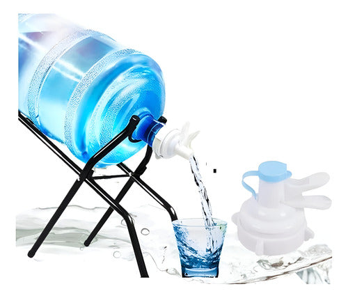 Estante Para Bidones Agua Dispensador Botellon 20lts Norplat Negro