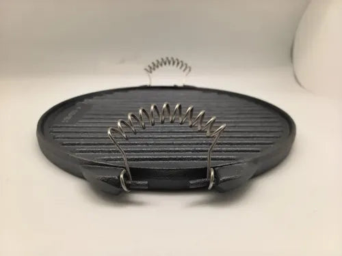 Plancha Churrasquera Reversible Hierro Fundido 32cm Norplat Negro