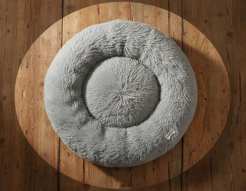 Cama Antiestres 110cm Norplat Perro Dona Colchon Grande Xxl Gris Claro Dona Antiestrés