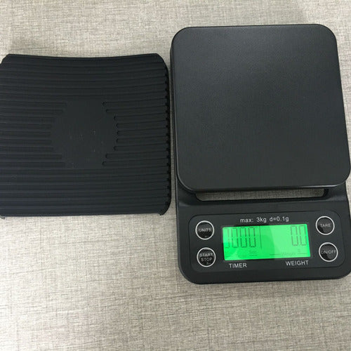 Balanza Pesa Digital Cocina Precision Medicion De 0,1g A 3kg Negro 3 G
