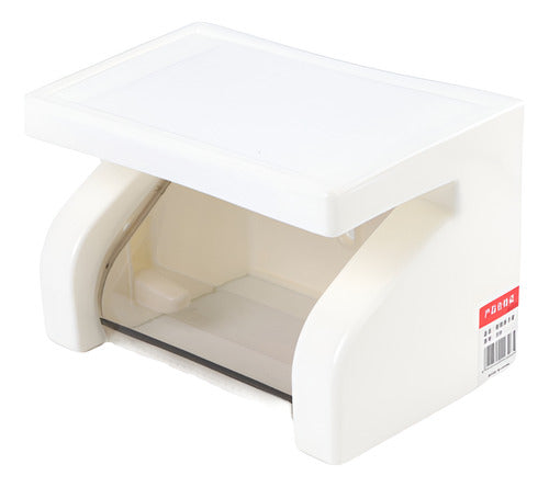 Porta Confort Y Repisa - Porta Rollo Papel Higiénico Norplat Blanco