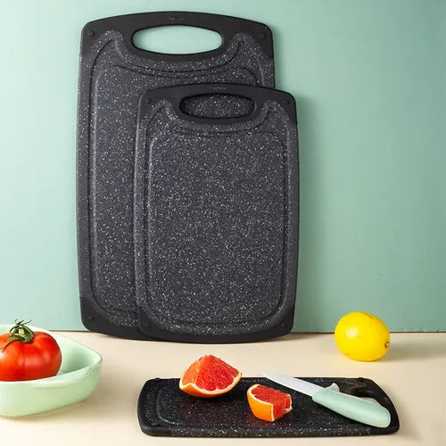 3 Tablas De Picar Para Cortar Norplat Cocina Antideslizantes Lisa Negro