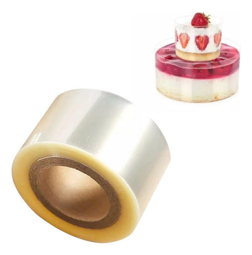 Rollo De Acetato Transparente Repostería 10cm X 40m - Cukin Transparente