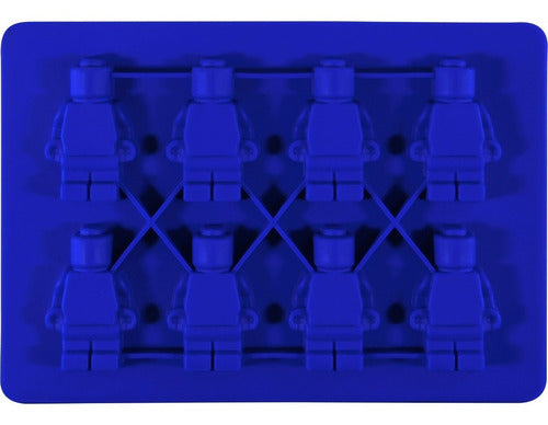 Molde De Silicona Para 8 Figuras Mini Cubo De Hielo - Cukin Azul