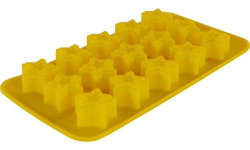 Molde De Silicona Para Estrella De Chocolate - Cukin Amarillo