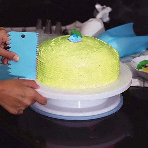 Kit Boquillas Repostería Con Soporte Giratorio 106u Norplat Blanco