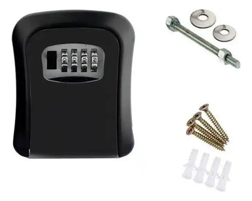 Caja Fuerte Caja Guarda Llaves Combinacion Exterior Norplat Negro