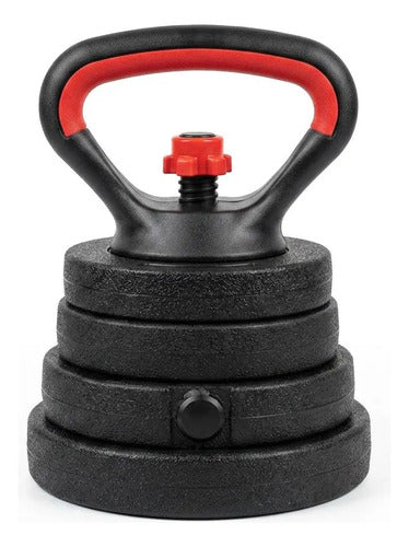 Set Mancuernas Ajustable Norplat 30kg Juego De Pesas Unibles Negro