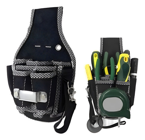 Bolsa Herramientas Eléctrica Colgar Cintura Coleto - Norplat Negro