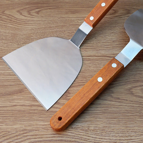 Espátula Para Plancha Hamburguesas Churrasquera - Norplat Marrón Claro