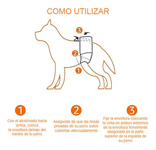 24 Pañales Perros Macho Pañal Para Gato - Norplat - Blanco - L