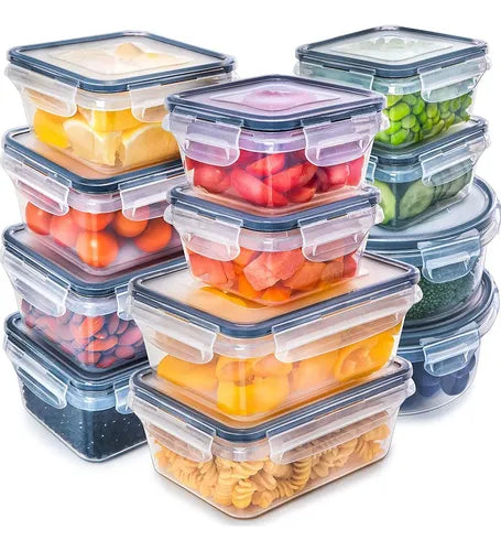 12 Envase Recipiente Contenedor Hermetico Alimento - Norplat