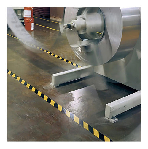 3 Cintas Seguridad Demarcacion Adhesiva 48mm 33m - Norplat Rayas