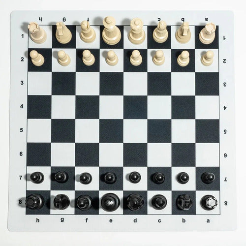 Juego De Ajedrez Escolar Portable Tablero 50x50cm - Norplat