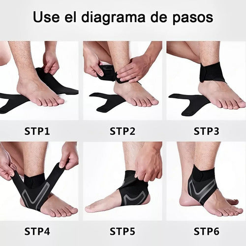 Tobillera X2 Estabilización Esguince Deportivo Transpirable L - Grande