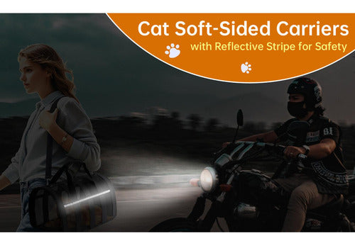 Bolso Transporte Mascota Gato Perro Norplat Talla M 41x26x24 Negro