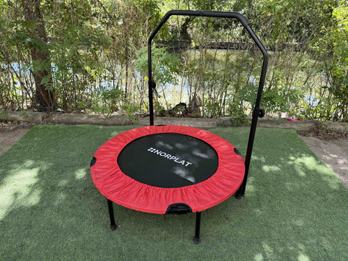 Trampolín Fitness Norplat Plegable 100cm 1m Cama Elastica Rojo