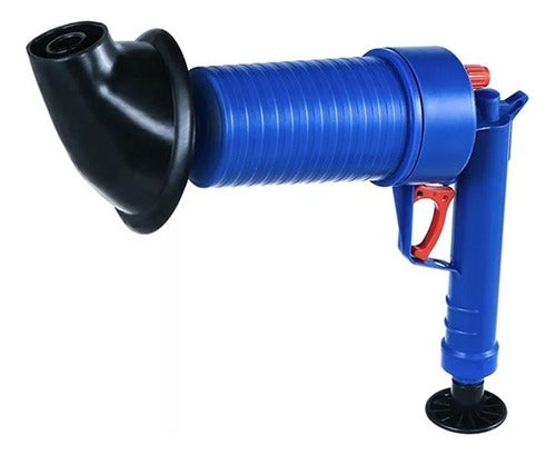 Sopapo Destapador De Wc De Presión Cañería Baño Tina Norplat Azul