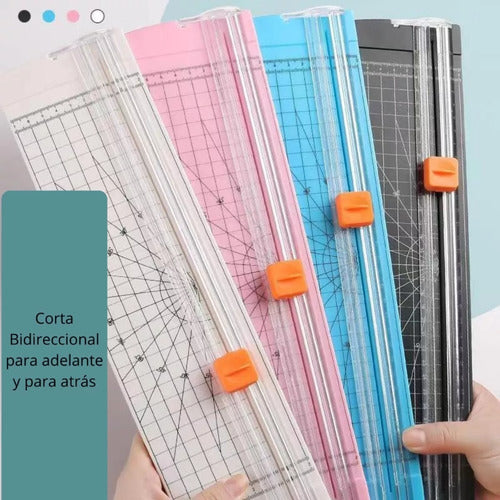 Guillotina Para Papel A4 - Corta Con Precisión Y Facilidad Blanco