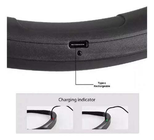 Luz Lectura De Cuello Led Luz Para Leer 3 Niveles - Norplat Negro Negro